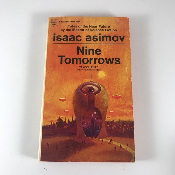 Nine Tomorrows by Isaac Asimov Paperback Fawcett Crest 1969 TI344 - Picture 1 of 5